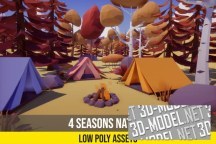3d-ассет: Low Poly 4 Seasons Nature