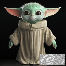 3d-модель Персонаж Star Wars Baby Yoda