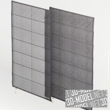 3d-модель Римские шторы серого цвета