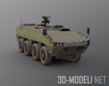 3d-модель Бронемашина Partia 8х8 AMV