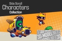 3d-ассет: 3 Animated Characters 2D Asset Pack