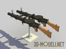 3d-модель Спаренный пулемет Льюиса