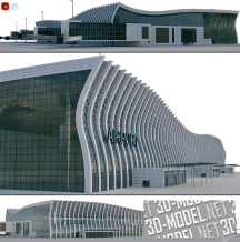 3d-модель Здание современного аэропорта