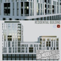 3d-модель Жилое здание в современном стиле
