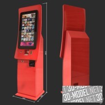 3d-модель Автомат по продаже билетов в кино