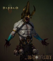 3d-модель Монстр Tomb Viper из «Diablo 3»