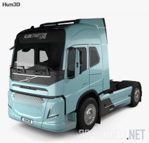 3d-модель Грузовик Volvo Electric Tractor Truck 2019