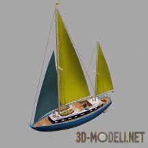 3d-модель Парусная яхта «Moon Light»