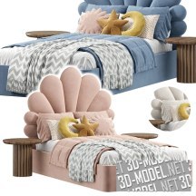 3d-модель Кровать SHELL для детской