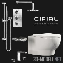 3d-модель Набор оборудования для санузла от Cifial