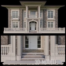 3d-модель Фасад для дома (классика)