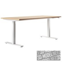 3d-модель Офисный стол Series[P] от Kinnarps