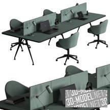 3d-модель Набор мебели для офиса Employee