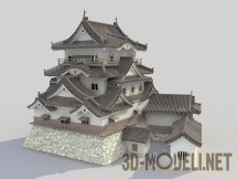 3d-модель Японский замок Хикунэ